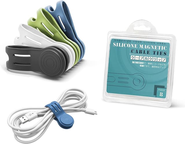 Detalle de Kcmell Magnetic Cable Ties 8 Pack