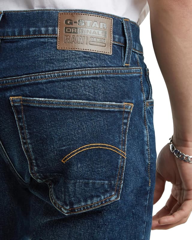 Thumbnail 4 de G-STAR Jeans 3301 Slim para Hombre, Azul Worn in Dusk 💙