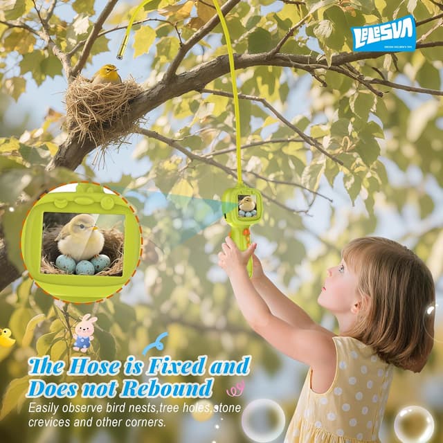 Detalle 2 de Endoscopio per bambini con luce e telecamera a serpente (boroscopio) educativo STEM