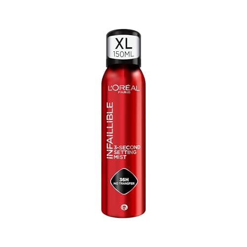 Detalle de L'Oréal Paris Infaillible Spray fijador de maquillaje XL (150 ml) con hasta 36 h