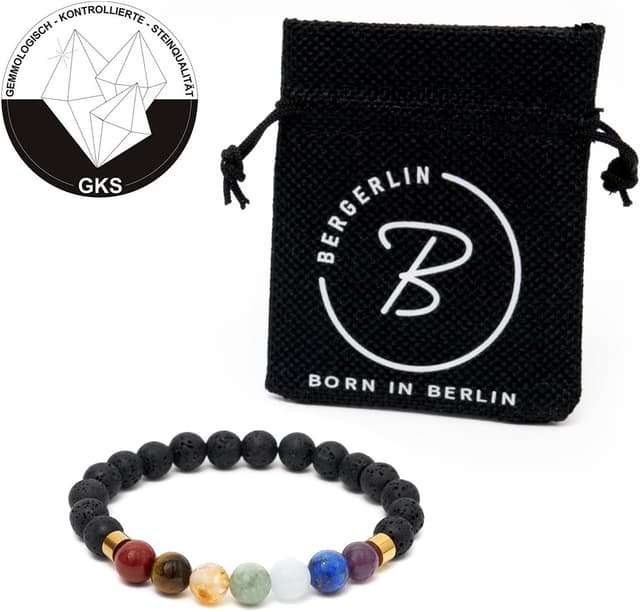 Detalle 2 de BERGERLIN 7 Chakra Armband 17–19 cm