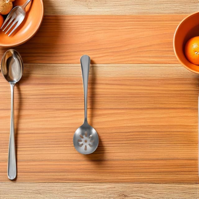 Detalle de MAGICLULU Servierlöffel mit Löchern – kleiner Schlitzlöffel zum Abseihen von Nudeln und Gemüse