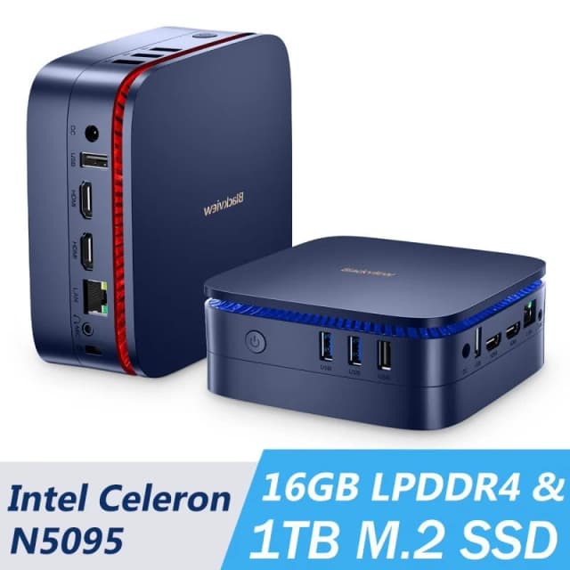 Detalle 2 de Blackview MP60 Mini PC con Intel Celeron N5095, 16 GB RAM y 1 TB SSD