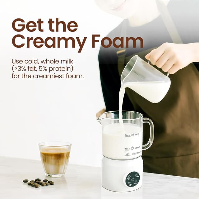 Detalle 1 de Casimhu 4-in-1 Milk Frother 13.52oz
