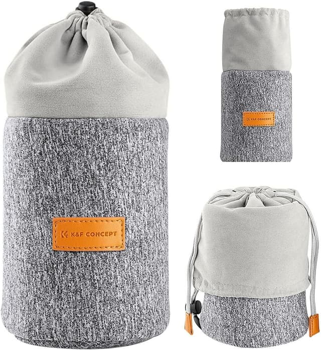 Detalle de K&F Concept 10×18cm neoprene lens pouch