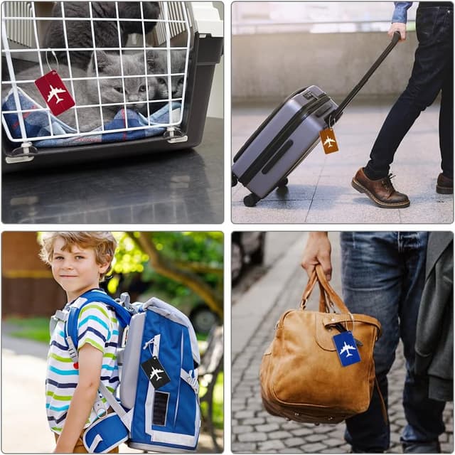 Thumbnail 5 de Vicloon Viaggio Bagagli Tag 6 Etichette Alluminio