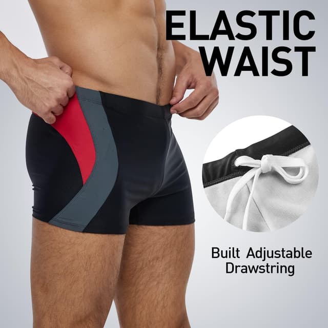 Detalle de Arcweg costume da bagno uomo con coulisse: pantaloncini/boxershorts slip per piscina e spiaggia