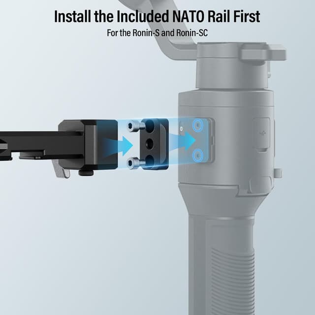 Detalle de SIRUI AM-DSH dual handgrip gimbal grip