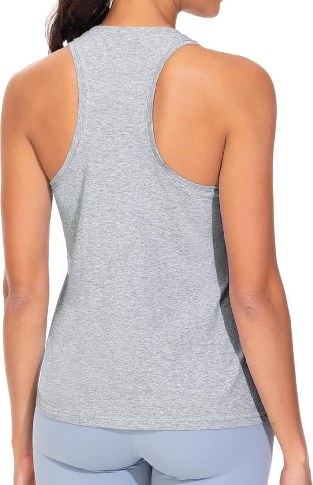 Detalle de THE GYM PEOPLE Débardeur d’entraînement dos nageur sans manches pour femme