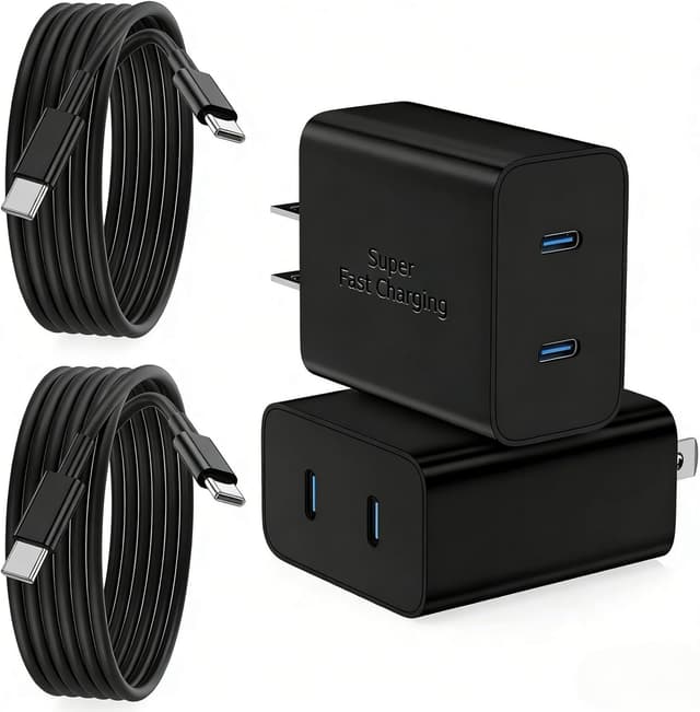 Detalle de Samsung Galaxy S25 45W Fast Charger 2-Pack