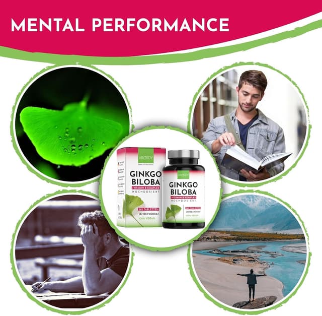 Thumbnail 6 de Ginkgo Biloba 6000mg 365 Tabletten