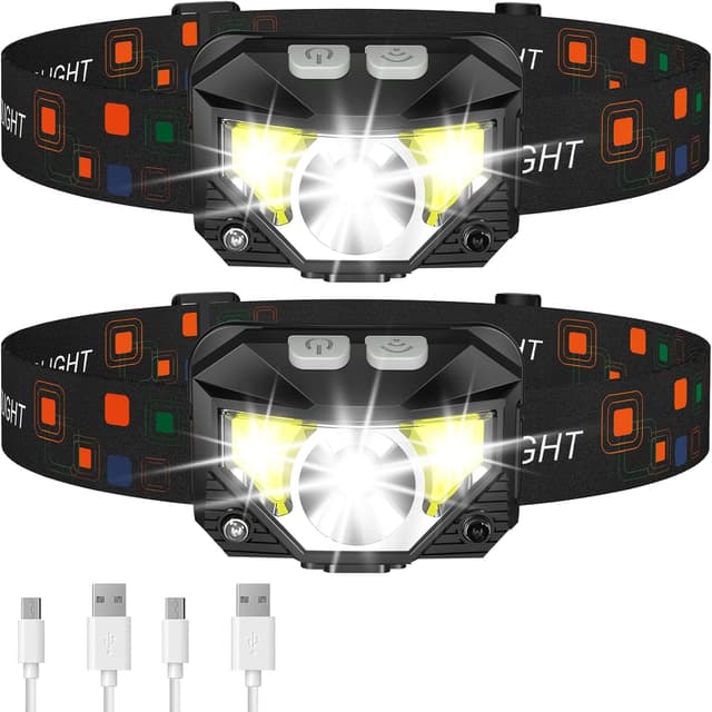 Detalle de LHKNL Headlamp Flashlight 2-Pack ๐ฆ