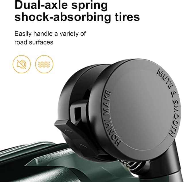 Detalle 2 de AIWEINY Handgepäckkoffer (20 Zoll, Grün) für Frühjahr/Sommer – fluglinienzugelassen, TSA-Schloss, 360°-Rollen & Hartschale