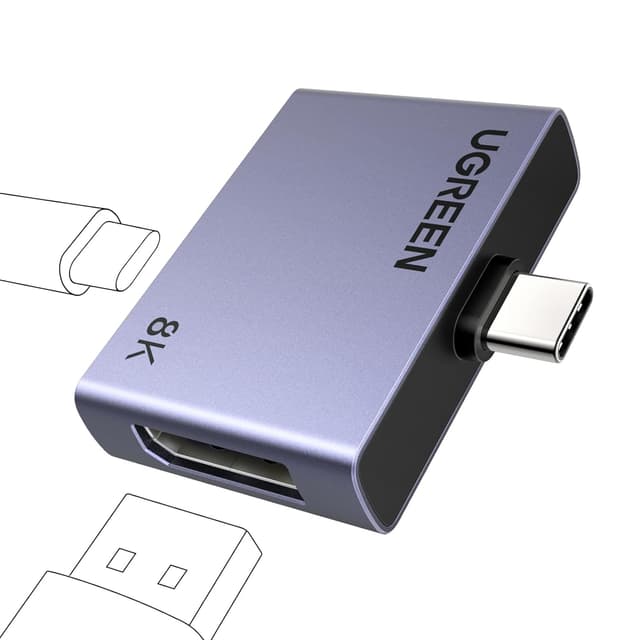 Detalle de UGREEN Cavo USB-C a DisplayPort 1.4 con ricarica PD 100W e fino a 8K 60Hz