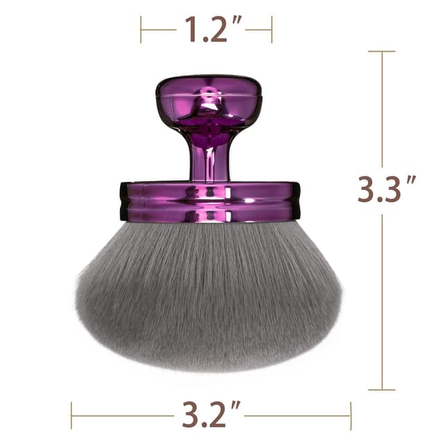 Detalle de Blend & Blur Extra Large Body Makeup Brush (3.2-inch) for Self Tanner, Legs & Bronzer — Purple