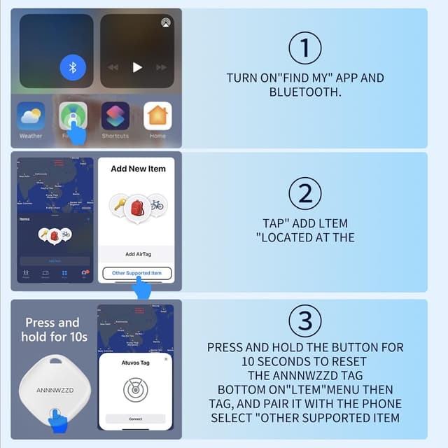 Thumbnail 5 de ANNNWZZD Tag 4 Pack Item Finders