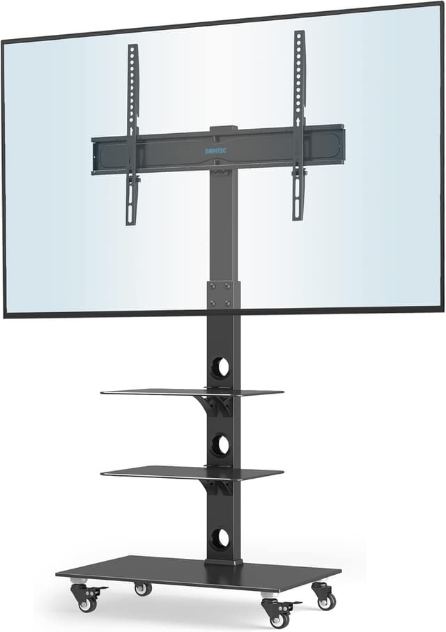 Detalle de BONTEC Soporte TV Ruedas 30-70" con Altura Ajustable 🖥