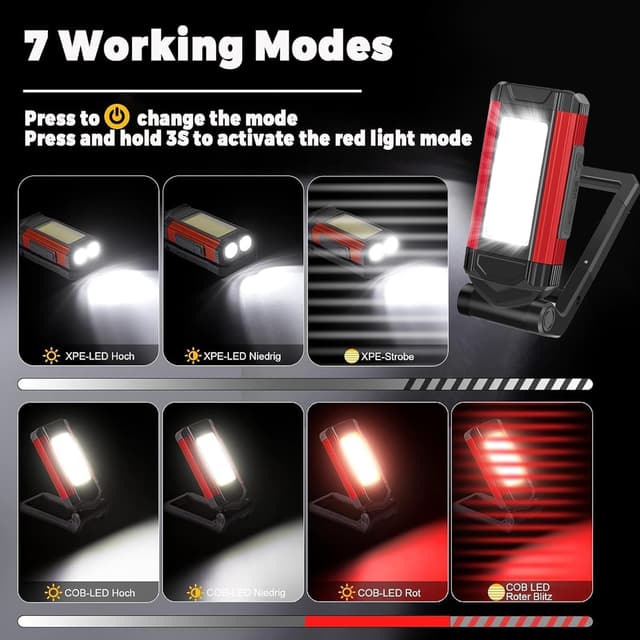 Thumbnail 3 de Taschenlampe Mit Magnet 1100 Lumen