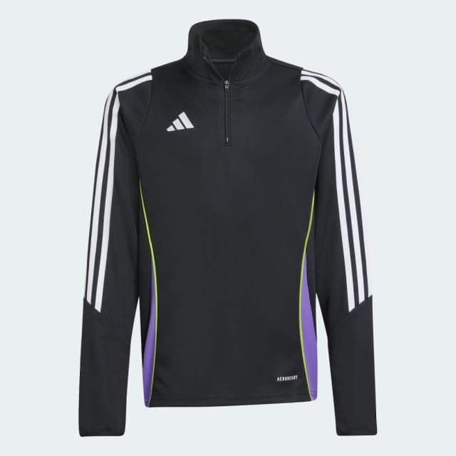 Detalle 2 de Adidas Tiro 24 Sudadera entrenamiento Negro adolescentes