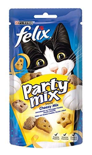 Imagen de Purina Felix Party Mix Cheezy premio para gato 8×60 g 🐾 en OfertitasTOP