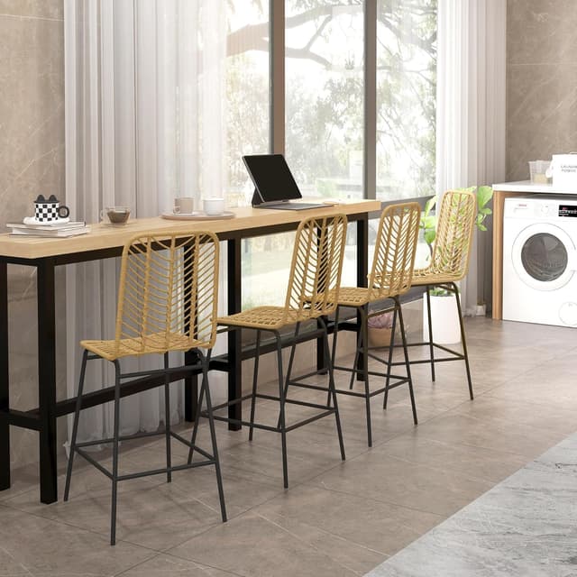 Thumbnail 5 de HOMCOM Tabourets Bar 66 cm Lot 4