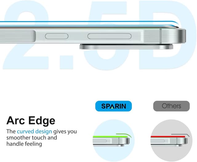 Detalle 2 de SPARIN Galaxy A56 5G Schutzglas 3er