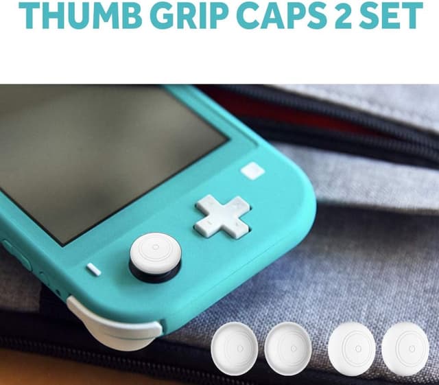 Thumbnail 6 de GeeRic Étui pour Switch Lite (2019) jaune : housse, coque transparente, protection d’écran et 4 grips