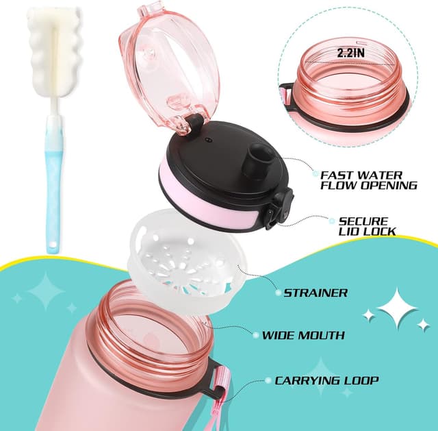 Detalle de Sports Trinkflasche 1 l BPA-frei aus Tritan