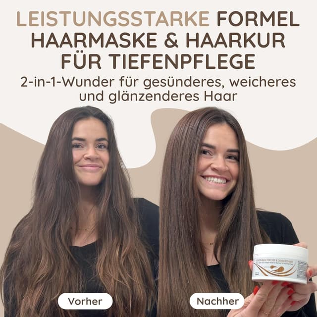 Detalle 2 de Vitamins Keratin Haarmaske für sehr trockenes Haar 1 😮