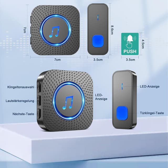 Thumbnail 5 de SURFOU Funkklingel 400 m Reichweite