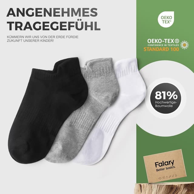 Thumbnail 5 de FALARY 10 Paar Sneakersocken