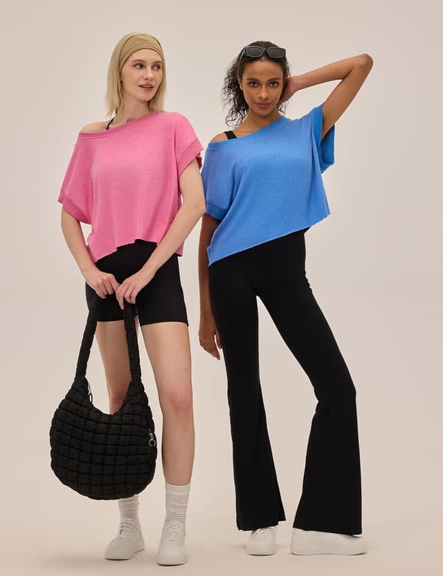 Thumbnail 4 de UNIANKIYA Open Back Workout Top breathable crop tee ๐โ