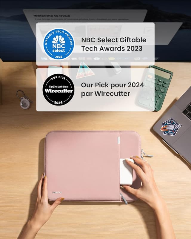 Detalle 2 de tomtoc 360° Housse pour 15" MacBook Air 34,5×24,4 cm