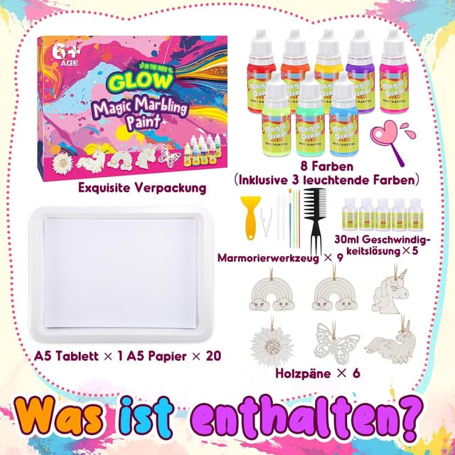 Thumbnail 5 de Hapikids Bastelset Wassermarmorierung für Kinder 🎨