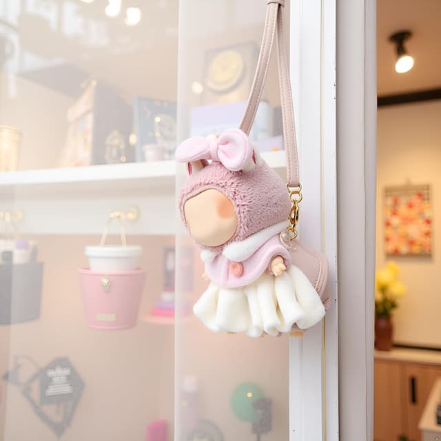 Thumbnail 3 de Verdelume Puppenkleidung 17 cm Rosa Kapuzen-Outfit