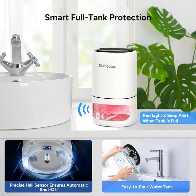 Thumbnail 3 de Dr.Prepare Deumidificatore Casa 1L 350 ml/giorno