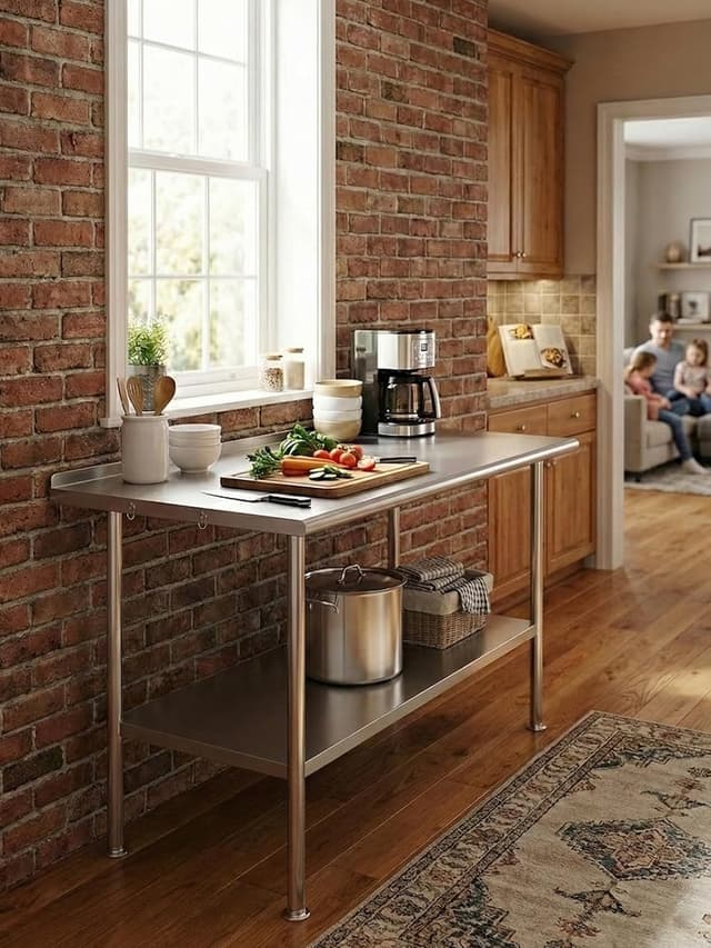 Detalle 2 de Atelicf Prep Table 24x36 in 🍽