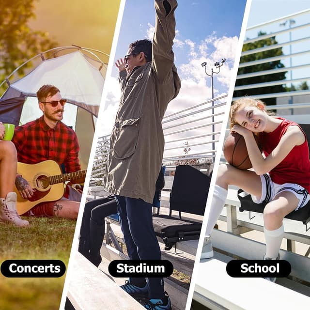 Thumbnail 5 de behairity Portable Stadium Seat with High Back