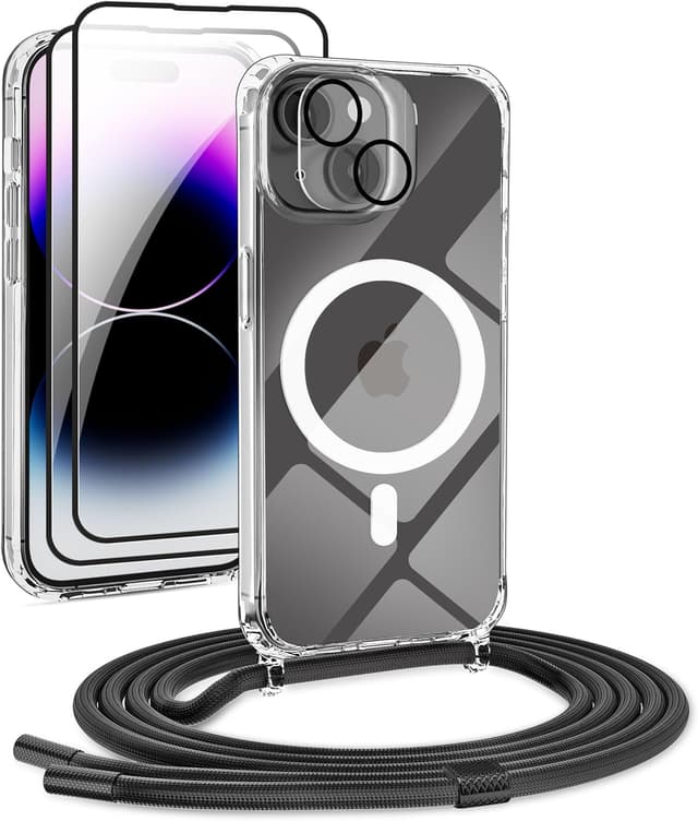 Detalle de DiDaDi iPhone 15 Handyhülle mit Magnetband 160 cm