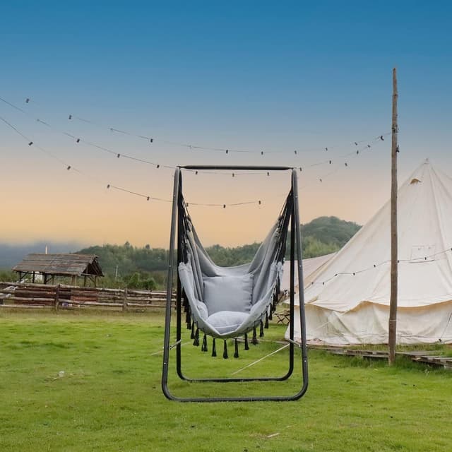 Thumbnail 1 de CCLIFE Chaise suspendue jardin 100 kg