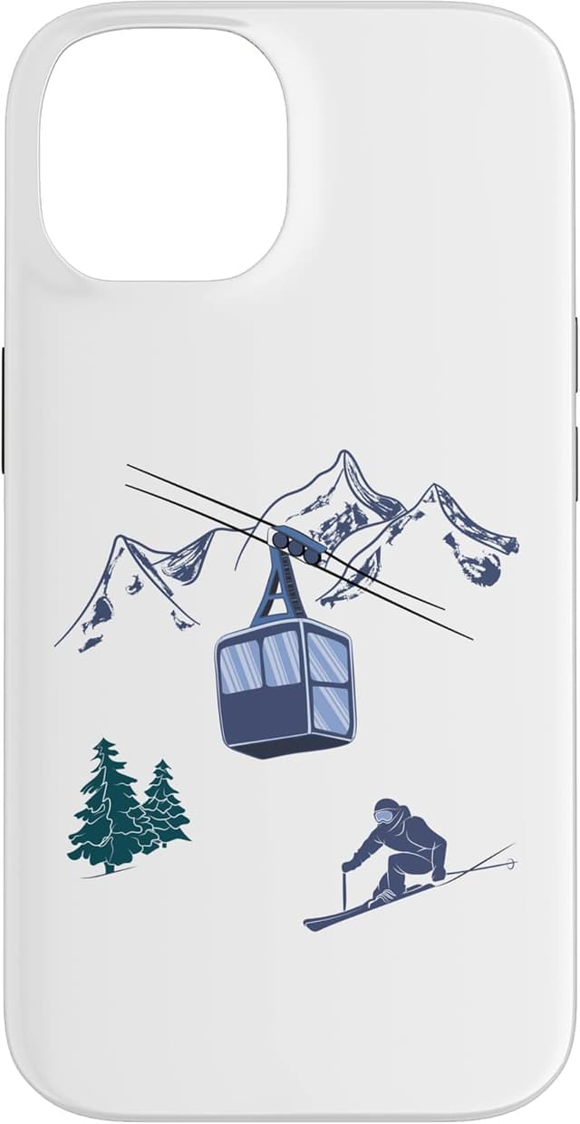 Detalle 2 de Coque iPhone 12 Mini ski vintage