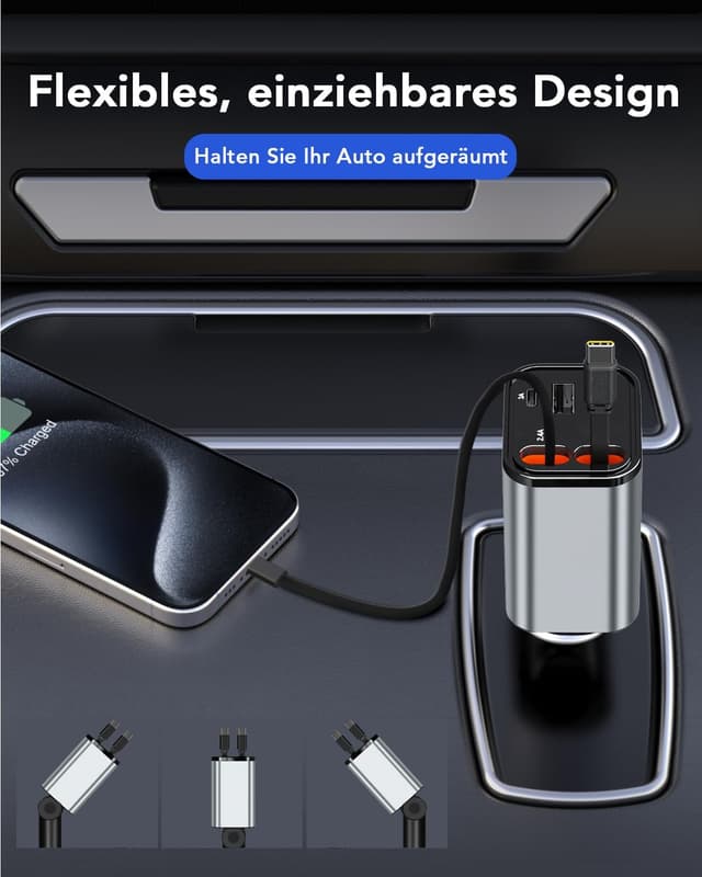 Detalle 2 de Aimtel Aimtel 4 in 1 69 W USB-C Auto-Ladegerät