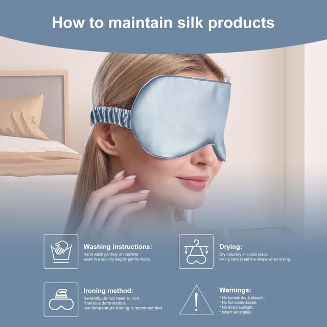 Thumbnail 5 de YUNCHI Schlafmaske Seide