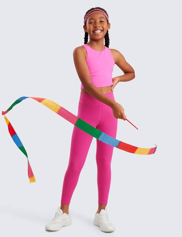 Detalle de CRZ YOGA Ragazze Butterluxe leggings vita alta incrociati con croce V