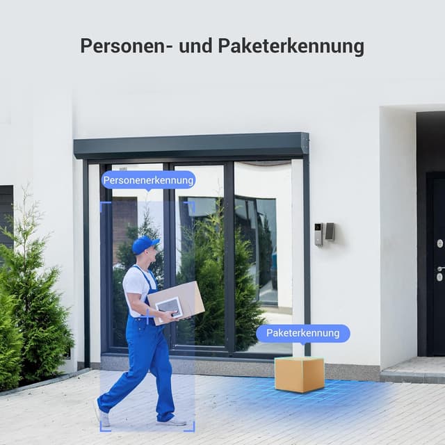 Detalle de EZVIZ Kabellose Türklingel EP3x mit Smart-Display SD7, 2K/2MP & Doppellinse – Personen-/Paketerkennung