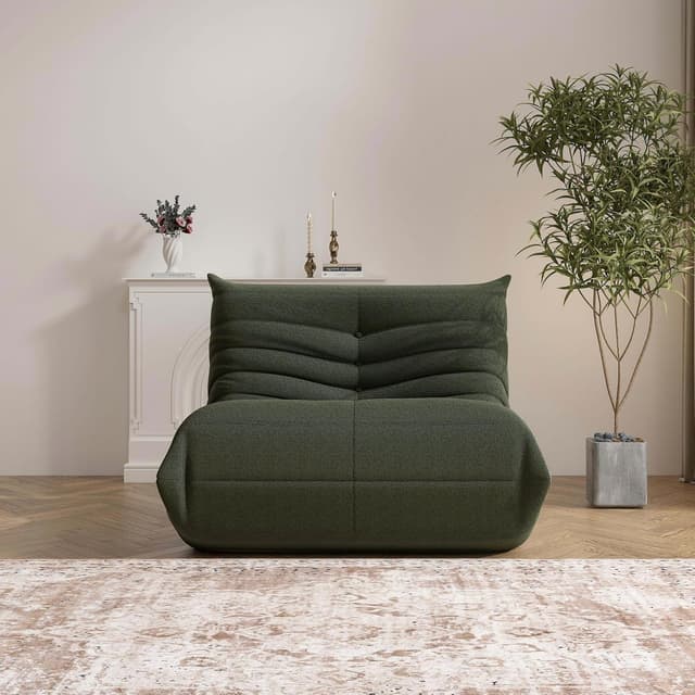 Thumbnail 6 de Bean Bag Chair Green memory foam support