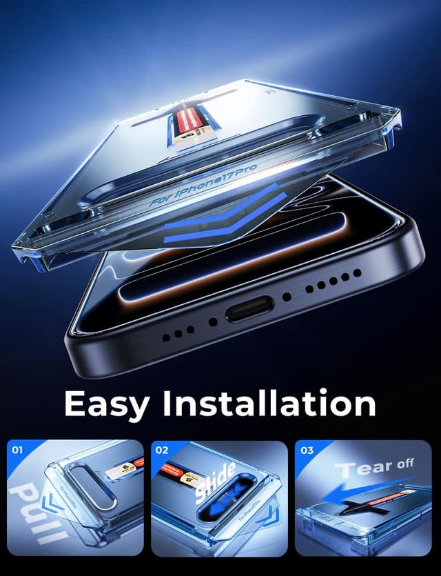 Detalle de Tempered glass for iPhone 17 Pro, 6.3 inch