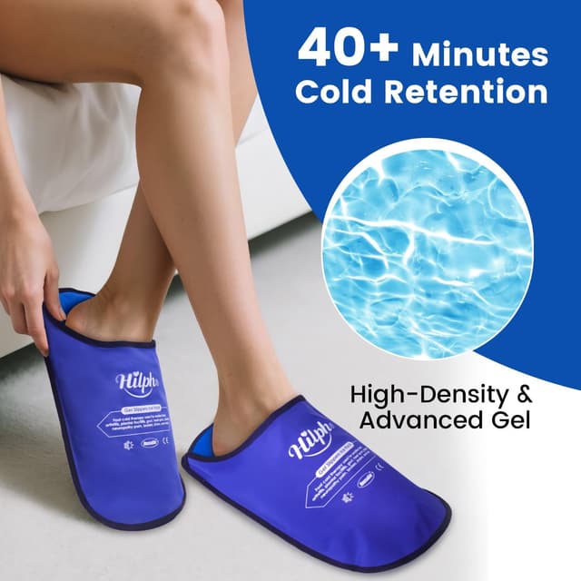 Detalle de Hilph Foot Ice Pack Slippers 2 pack
