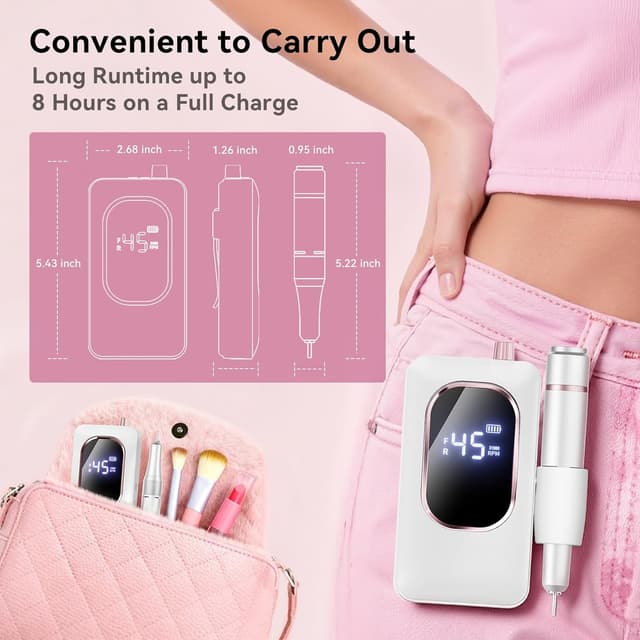 Thumbnail 4 de Hoxida Professional Nail Drill 45000RPM