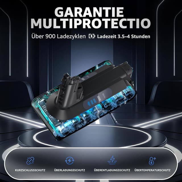 Detalle de EGR Upgraded V10 Akku für Dyson V10